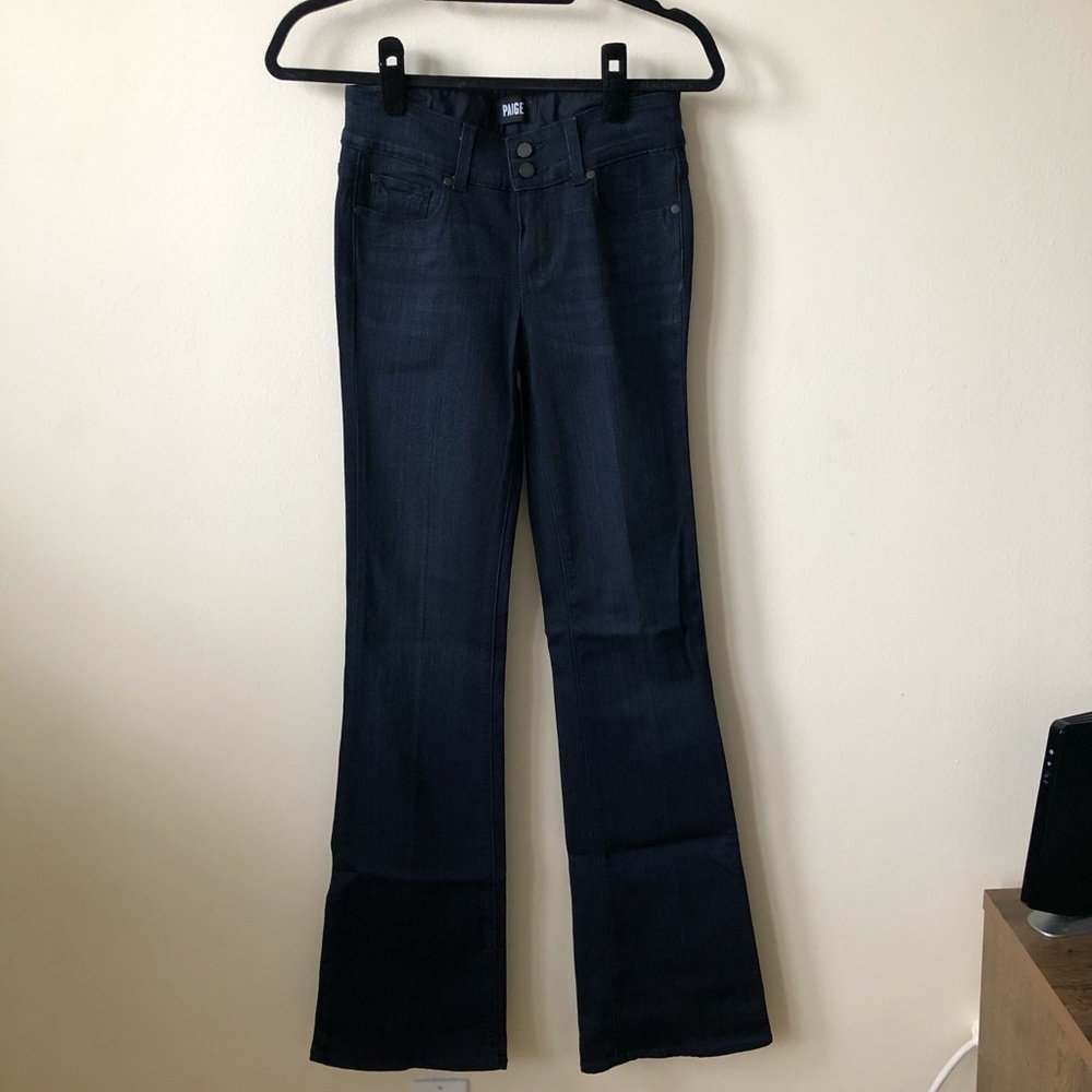 Paige High Rise Boot Cut Jeans